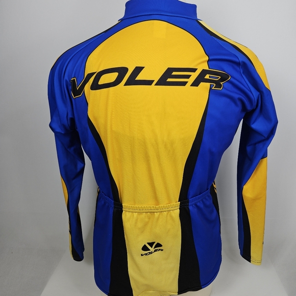 Voler women's Size 3XL 3/4 Zip Cycling Jersey Made in USA Blue Yellow and black - Picture 2 of 15